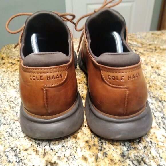 Cole Haan Men's 2.ZeroGrand Lined Laser Wingtip Oxford Brown C25351 Sz 12M EUC - Picture 10 of 12